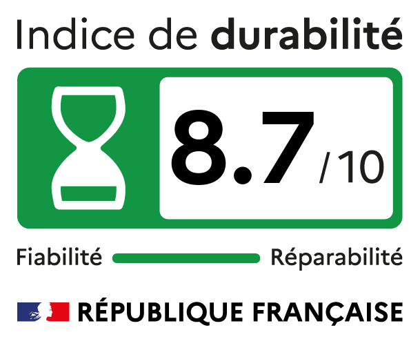 Indice durabilité de 8.7