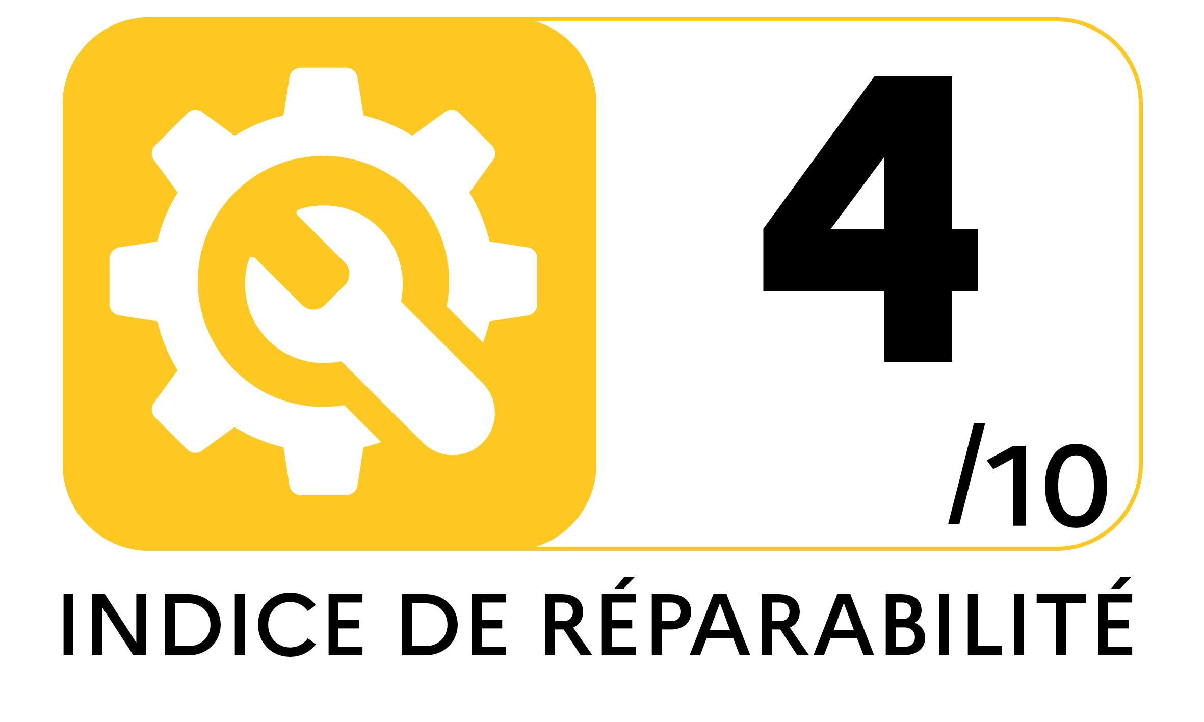Indice réparabilité de 4
