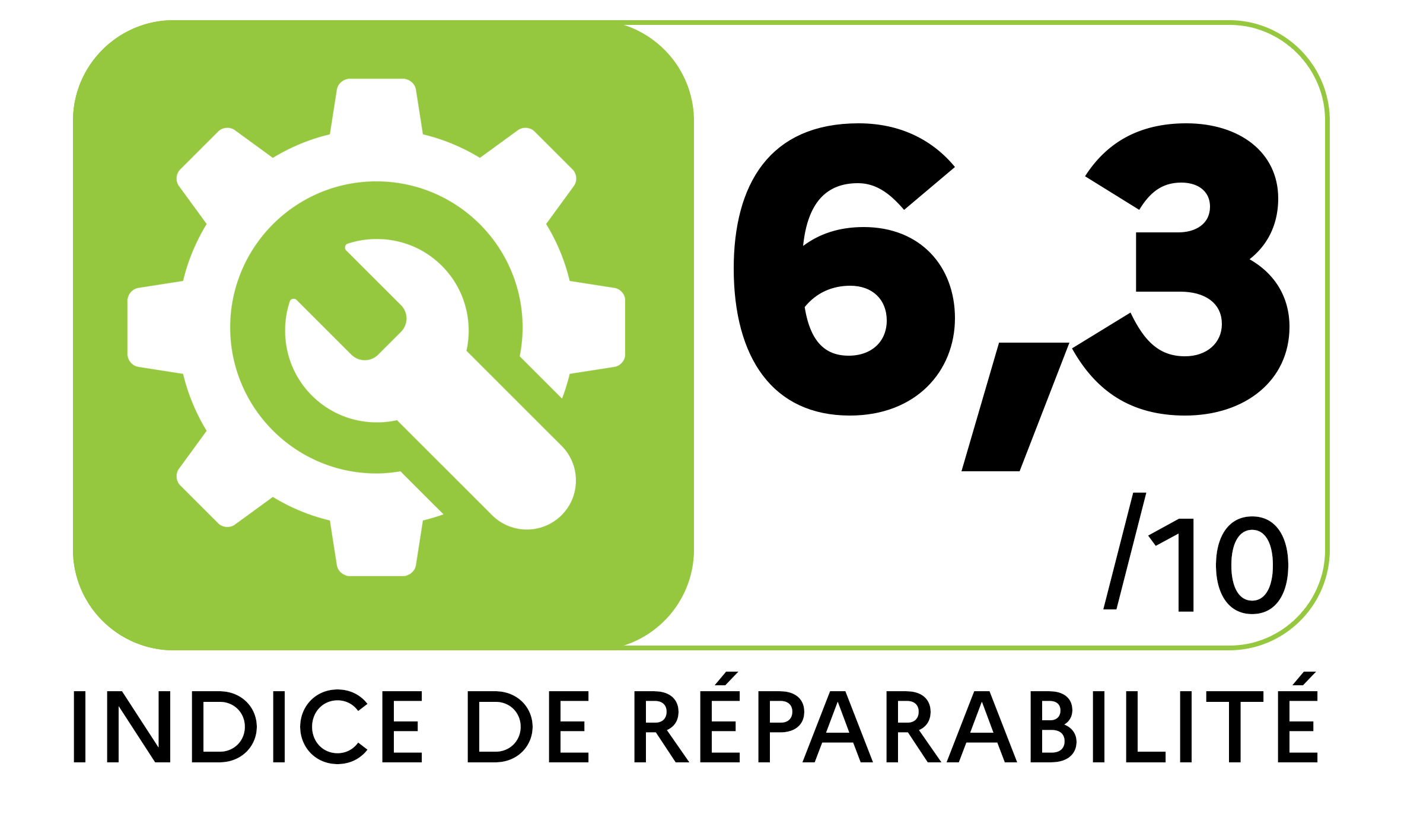 Indice réparabilité de 6.3