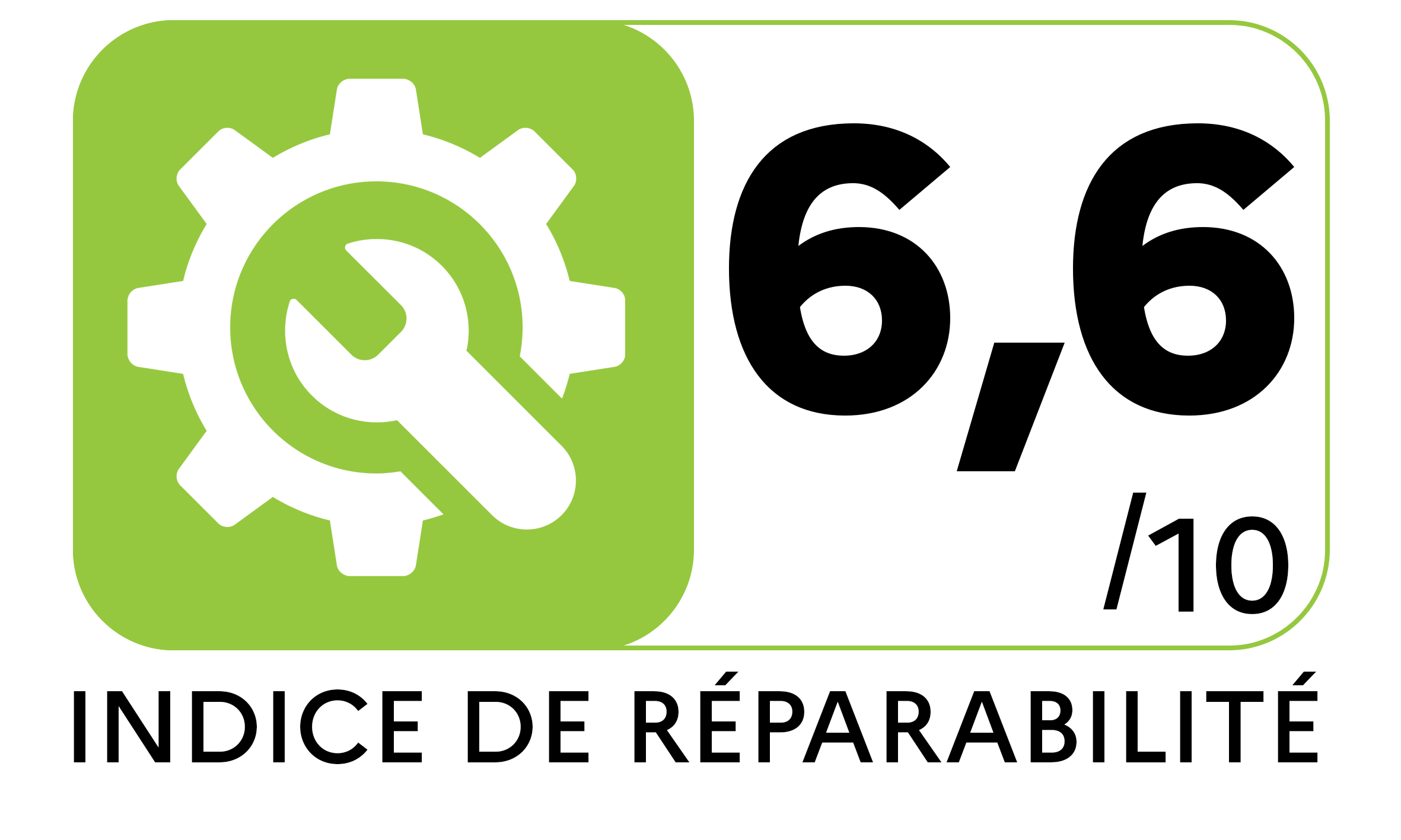 Indice réparabilité de 6.6