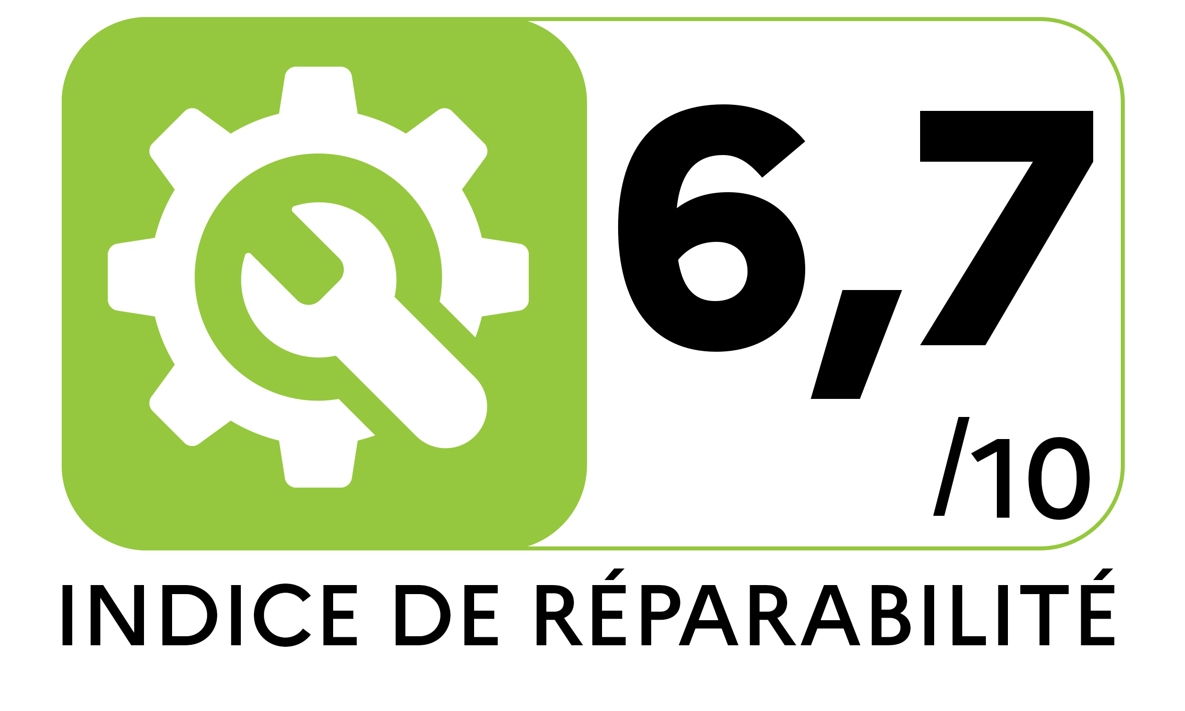 Indice réparabilité de 6.7