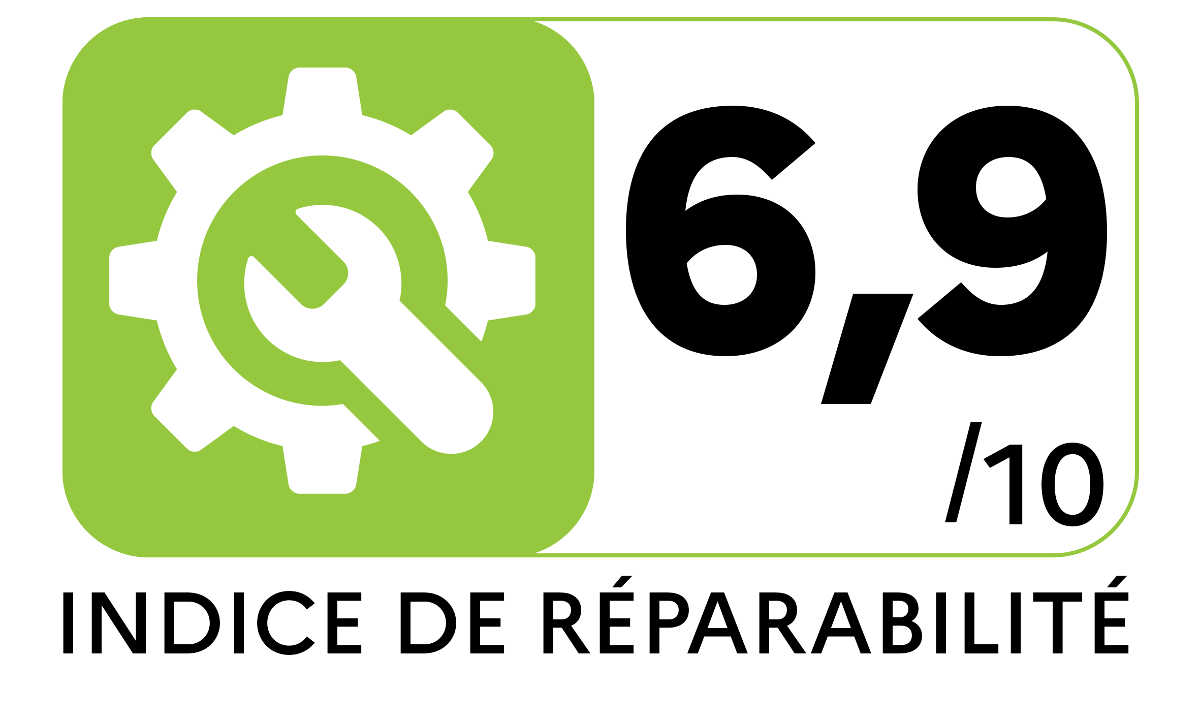 Indice réparabilité de 6.9