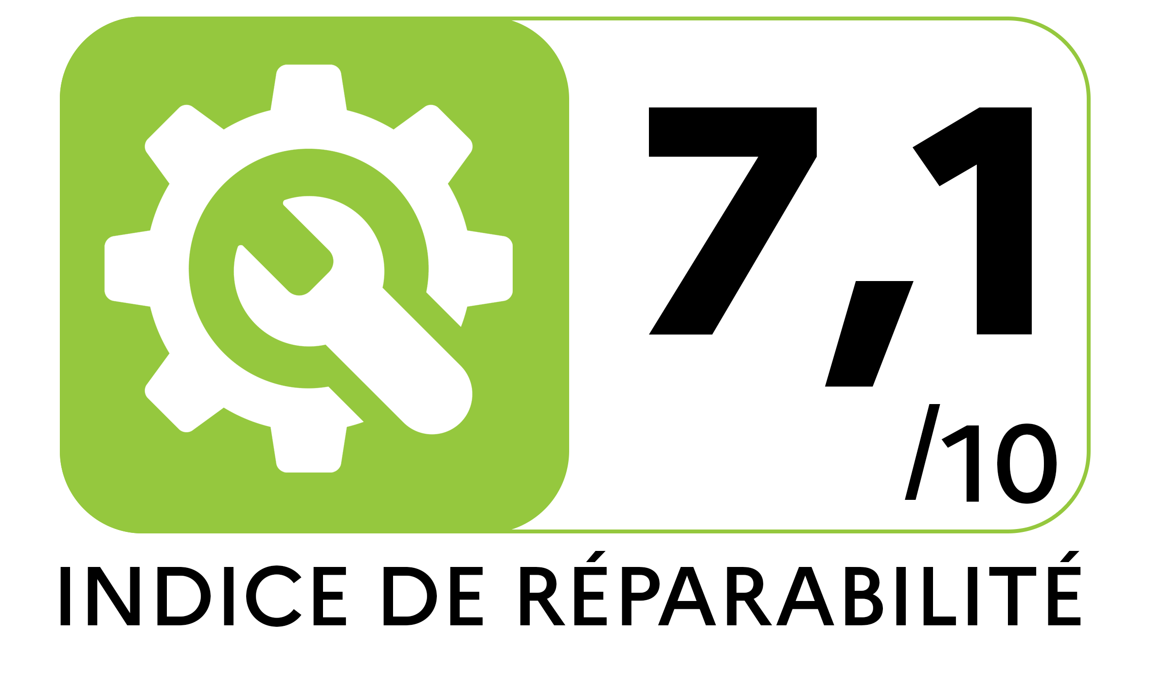 Indice réparabilité de 7.1