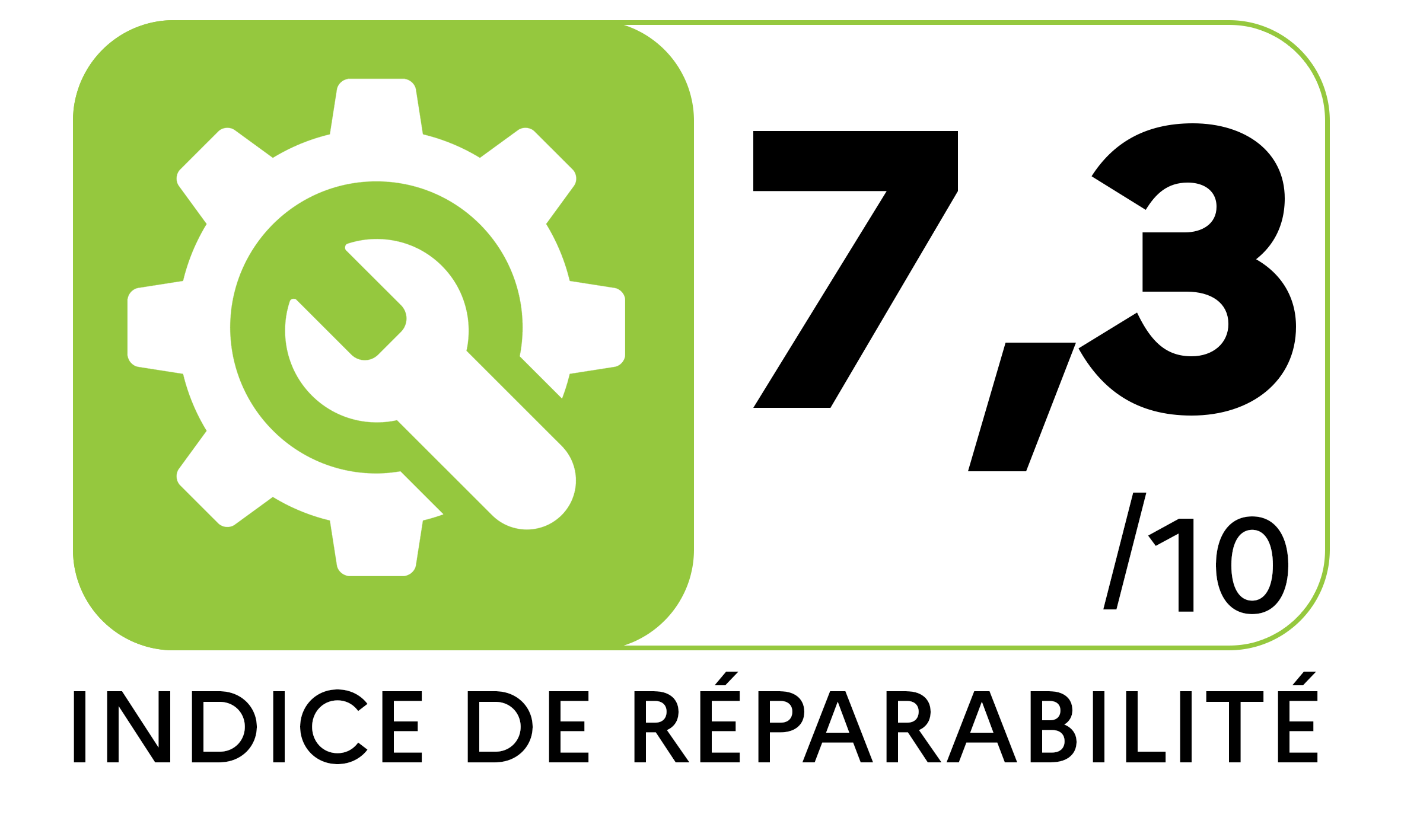 Indice réparabilité de 7.3