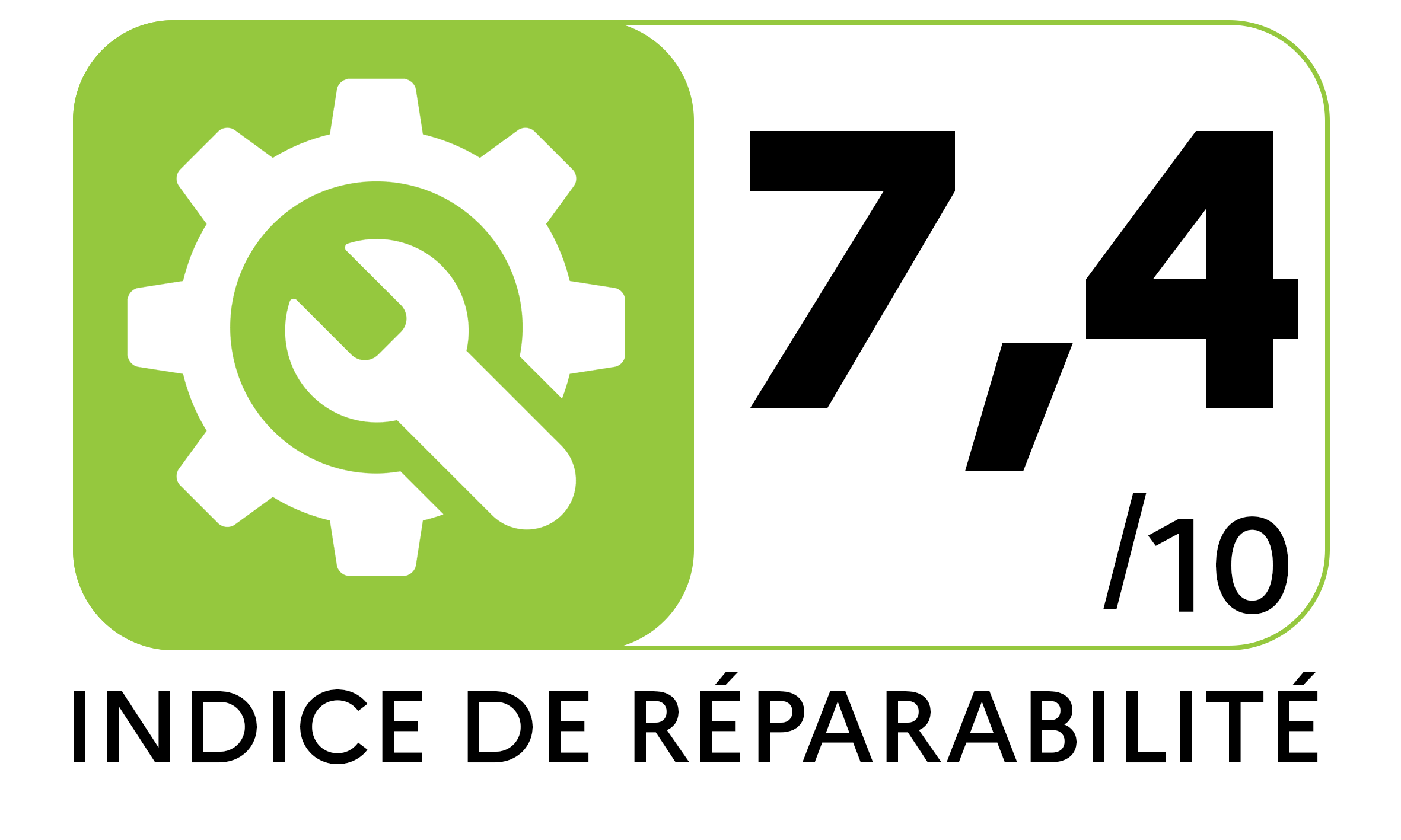 Indice réparabilité de 7.4