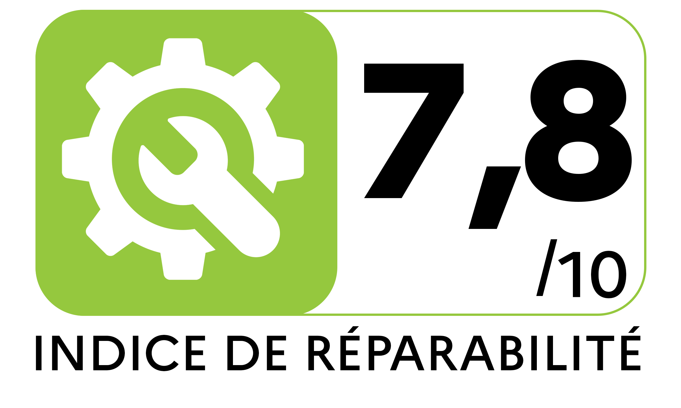 Indice réparabilité de 7.8