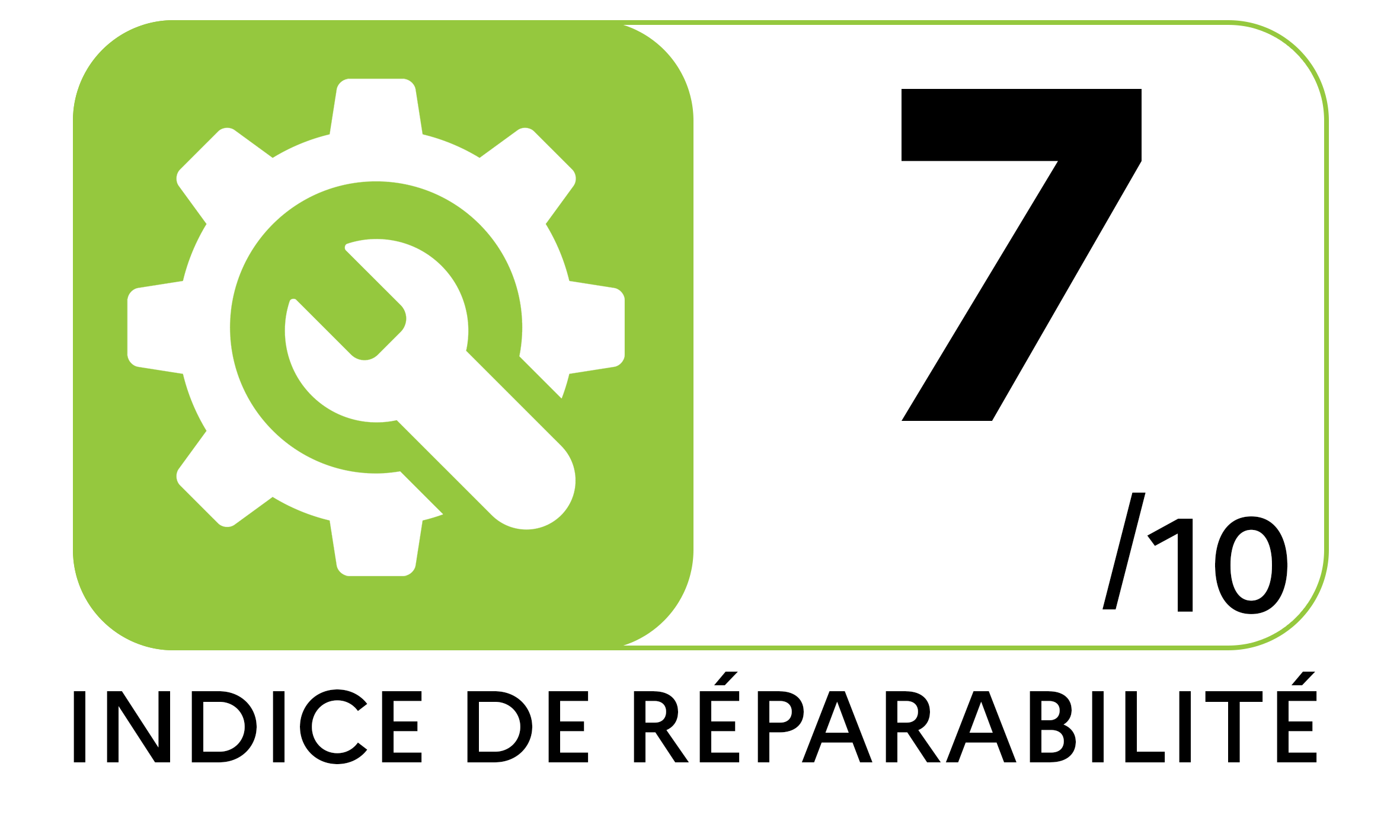 Indice réparabilité de 7