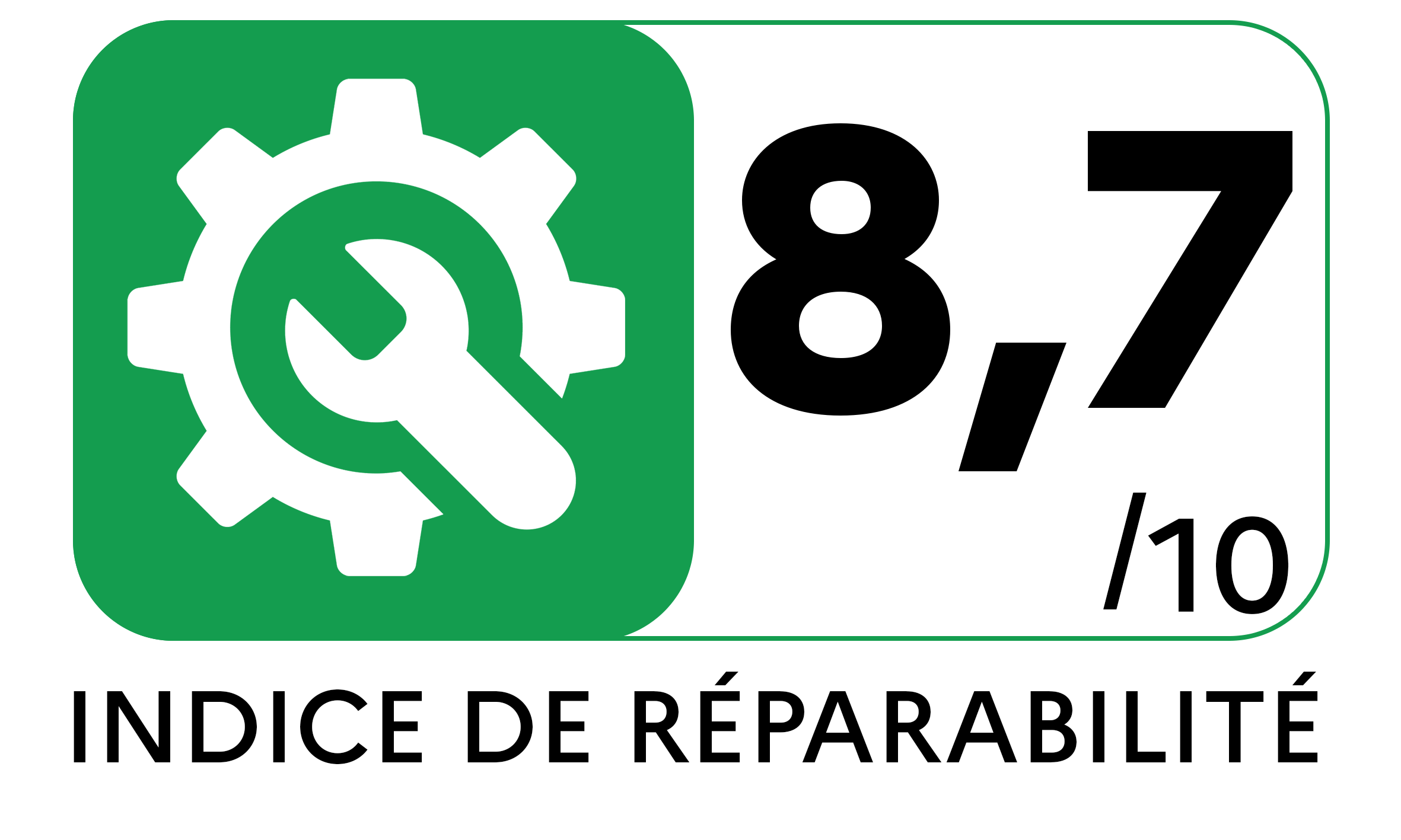Indice réparabilité de 8.7