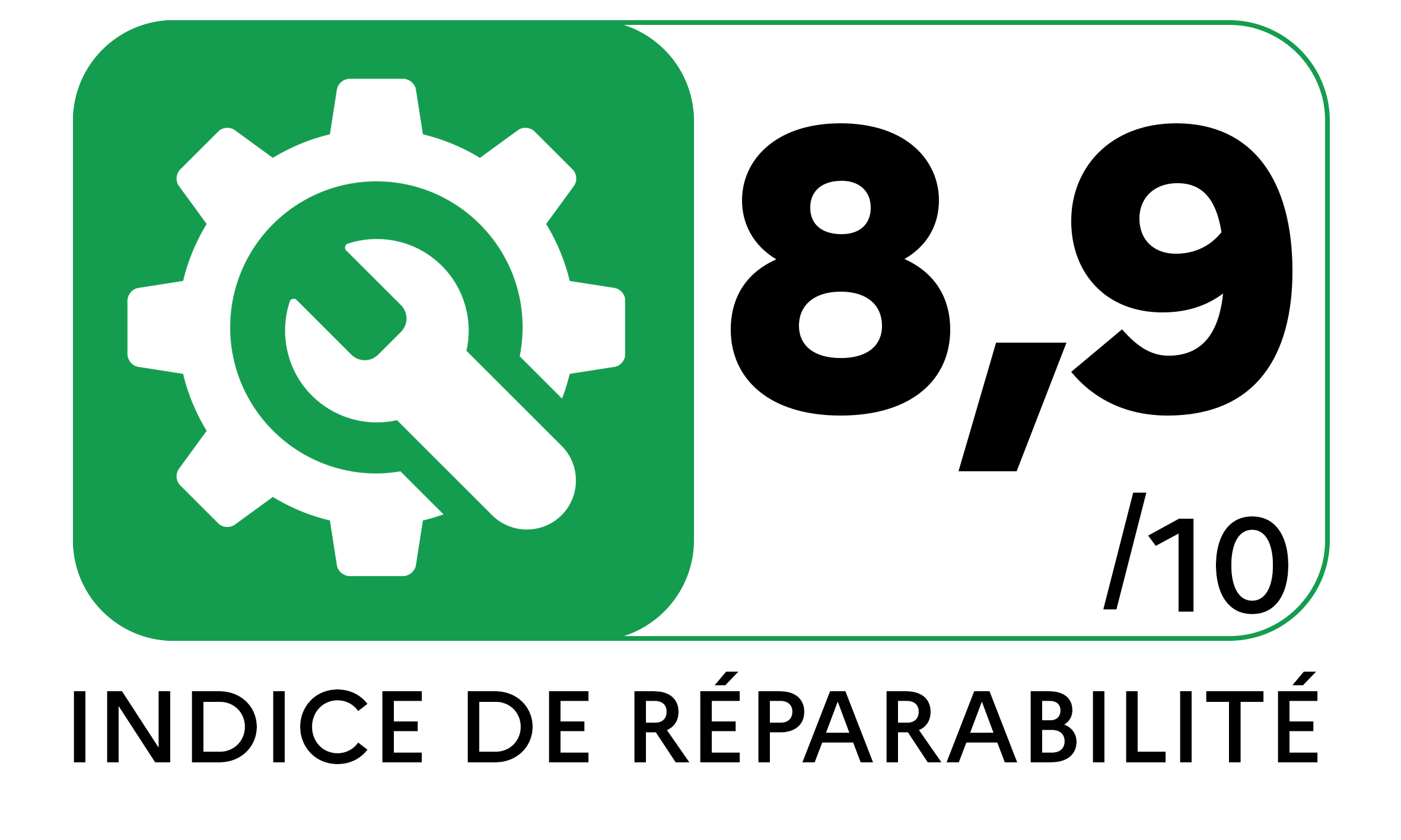 Indice réparabilité de 8.9