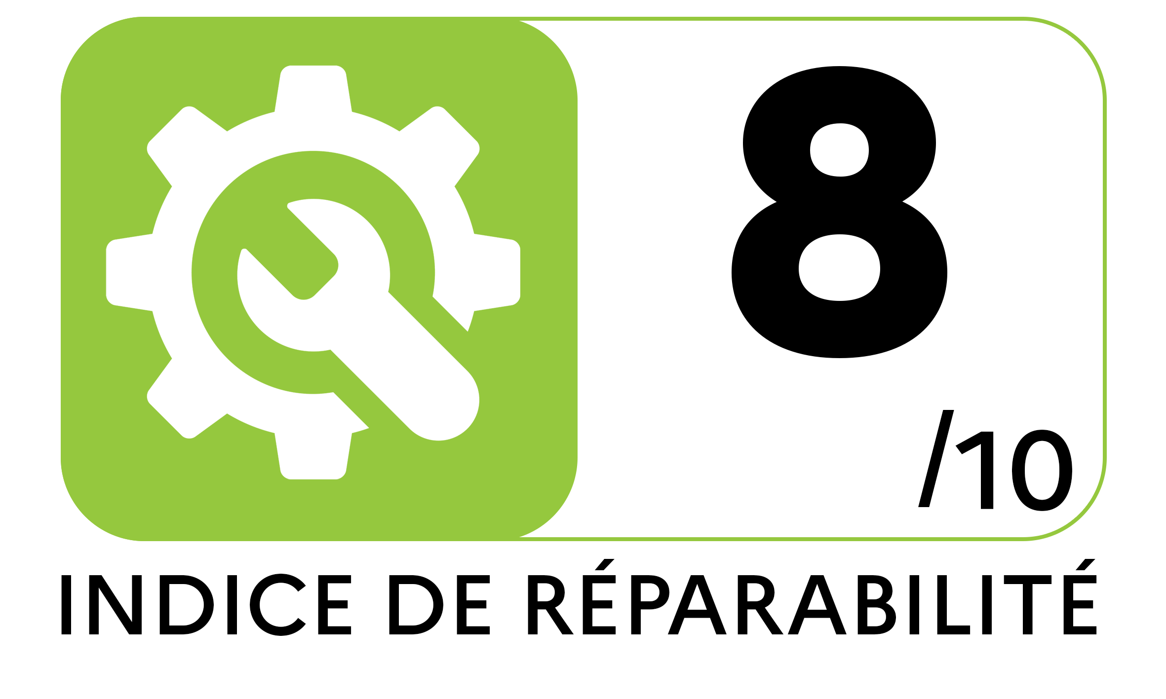 Indice réparabilité de 8