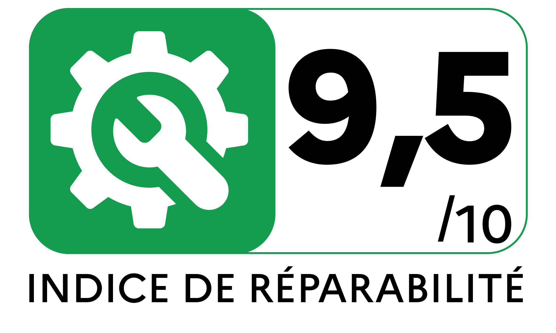 Indice réparabilité de 9.5