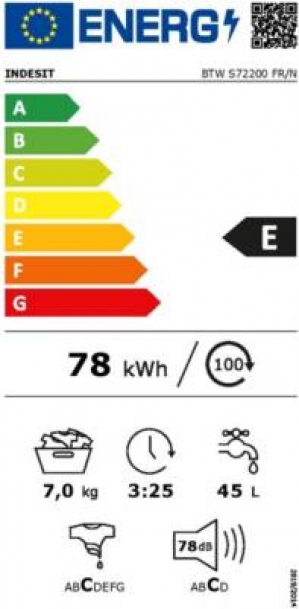 INDESIT BTWS72200FR/N