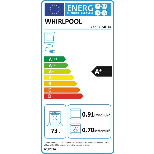 WHIRLPOOL AKZ96240IX