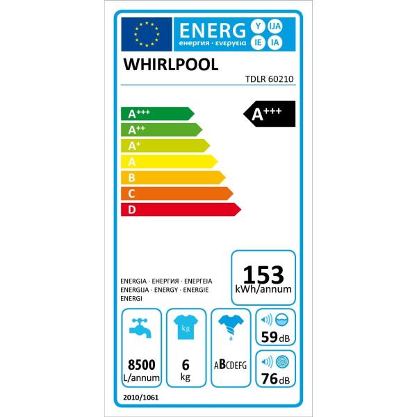 WHIRLPOOL TDLR60210