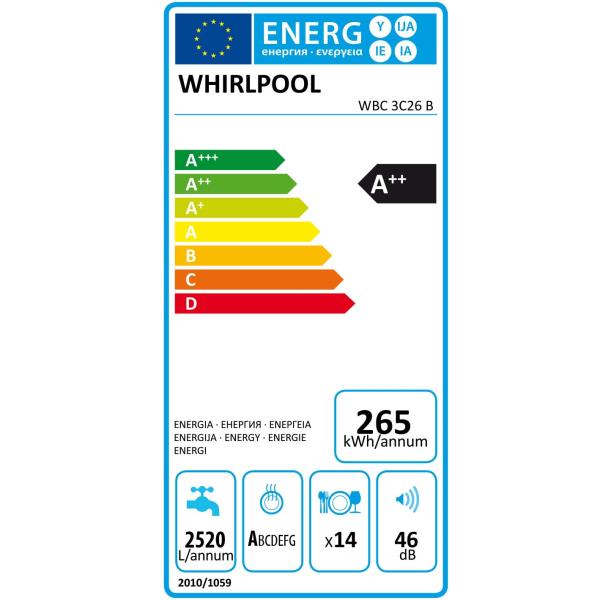 WHIRLPOOL WBC3C26B